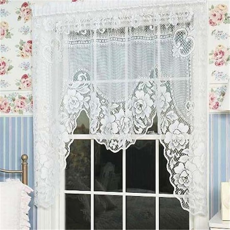 Heritage Lace Victorian Rose Swag - White 2860W-S